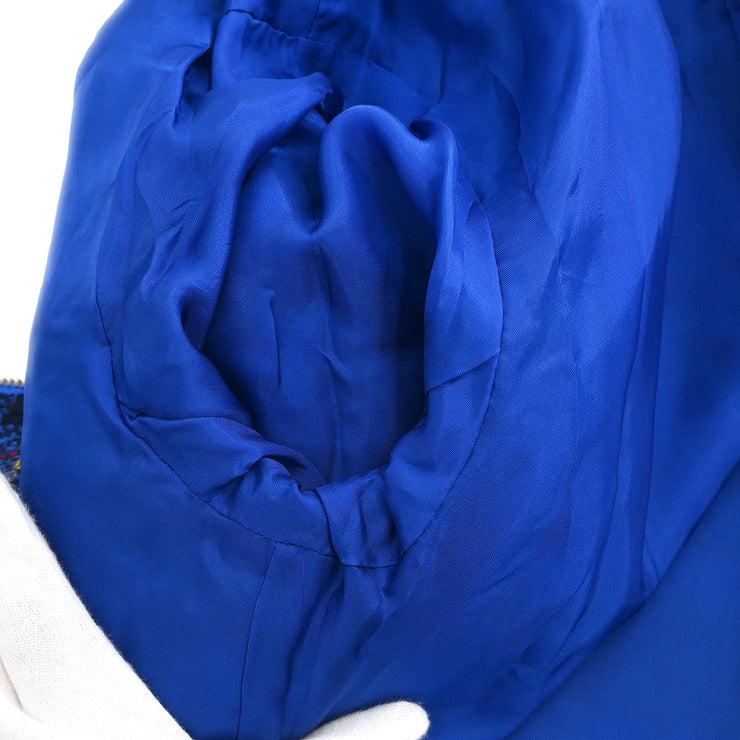 Yves Saint Laurent Setup Suit Jacket Skirt Blue #36