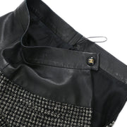 Chanel Setup Suit Jacket Skirt Gray 29 #38