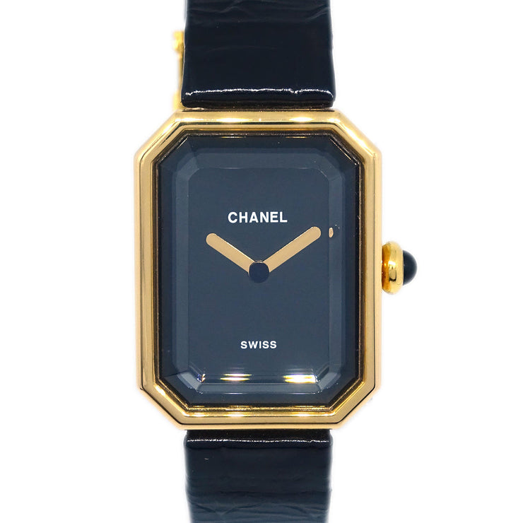 Chanel * Premiere X.H.13413 Quartz Watch 18KYG Crocodile