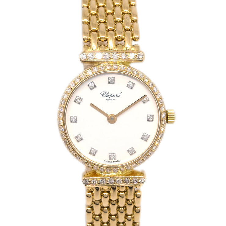 Chopard 1980 - 1990s Classic Ref.10/5881 Quartz Watch 18KYG Diamond