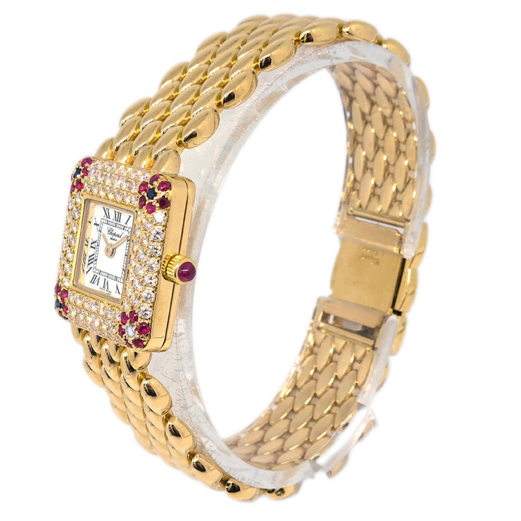 Chopard Classic Square Ref.10/6346 Quartz Watch 18KYG Diamond