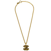 Chanel Gold CC Pendant Necklace 3858