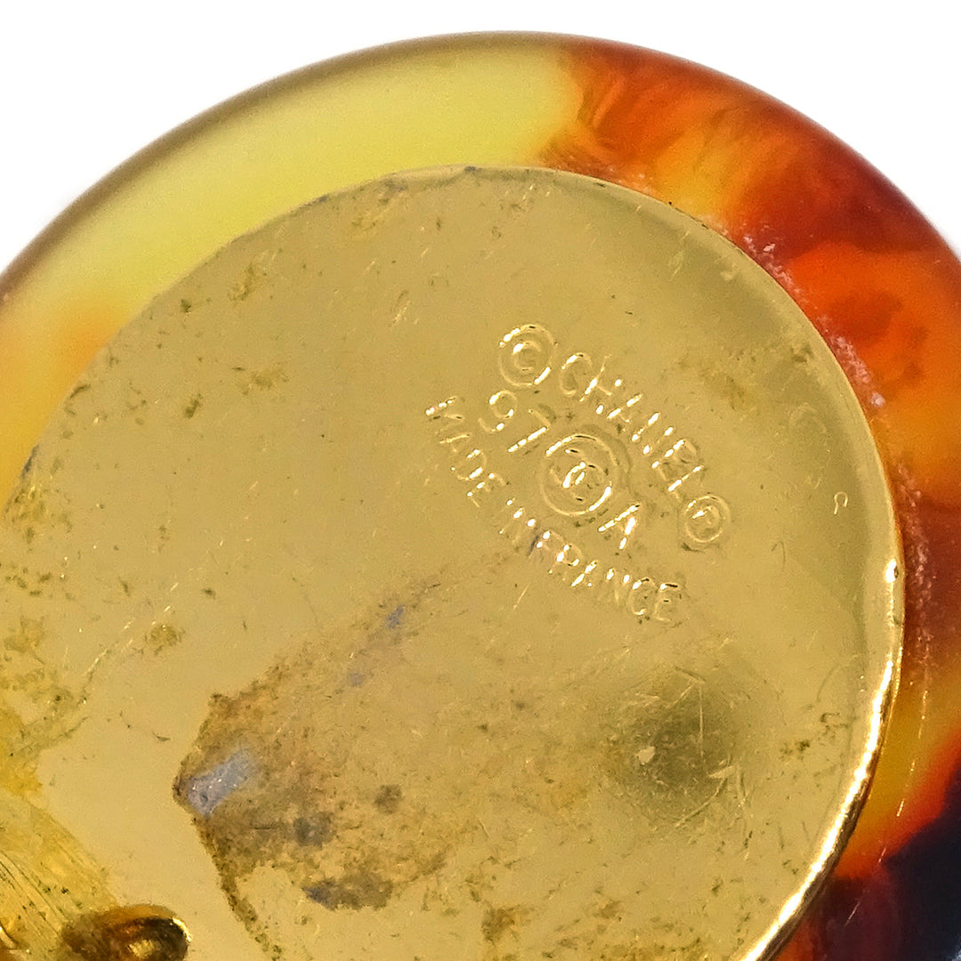 Chanel Brown Button Earrings Clip-On 97A – AMORE Vintage Tokyo