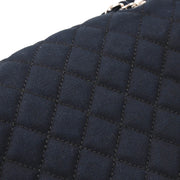 Chanel 2008-2009 Navy Canvas Cruise Line Shoulder Bag