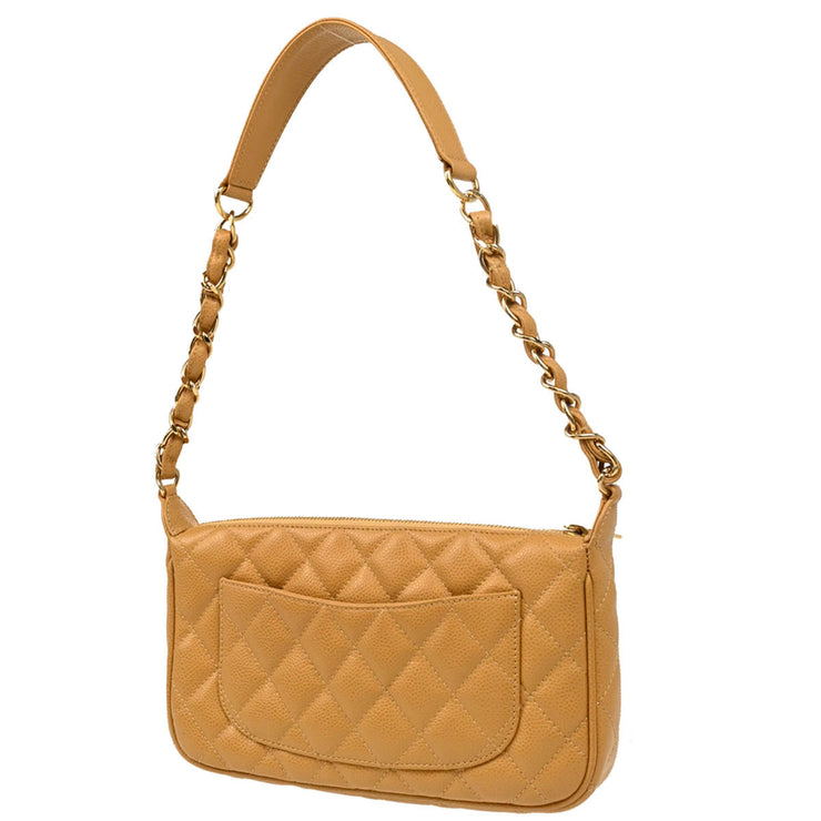 Chanel 2003-2004 Beige Caviar Handbag