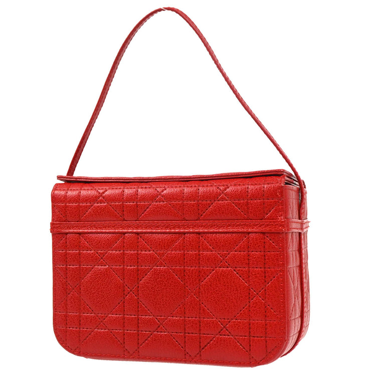 Christian Dior 2007 Red Cannage Vanity Handbag