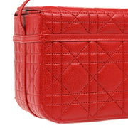 Christian Dior 2007 Red Cannage Vanity Handbag