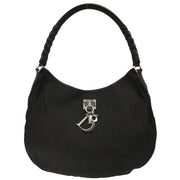 Christian Dior 2007 Black Canvas Trotter Handbag