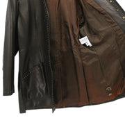 Celine Collarless Jacket Brown #42