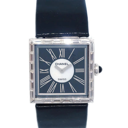 Chanel Mademoiselle Quartz Watch Baguette Diamond 18KWG