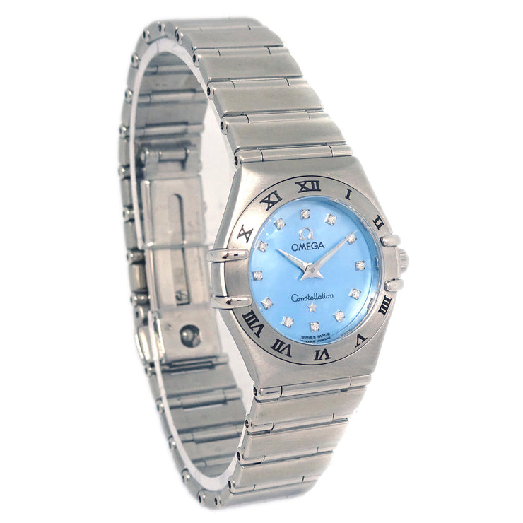 Omega Constellation Mini Ref.1562.85 Quartz Watch SS Diamond