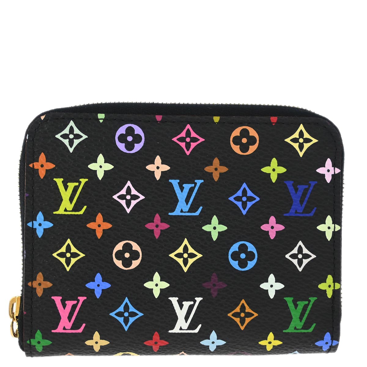 Louis Vuitton 2011 Black Multicolor Zippy Coin Purse Wallet M93740