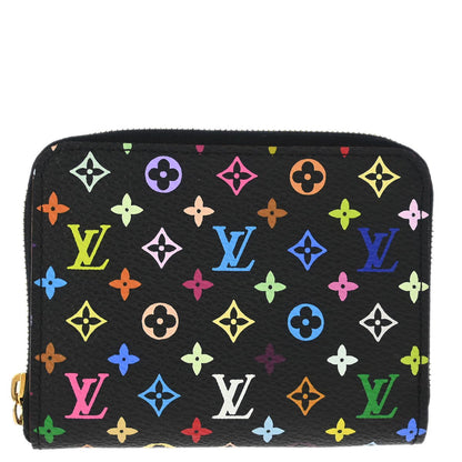 Louis Vuitton 2011 Black Multicolor Zippy Coin Purse Wallet M93740