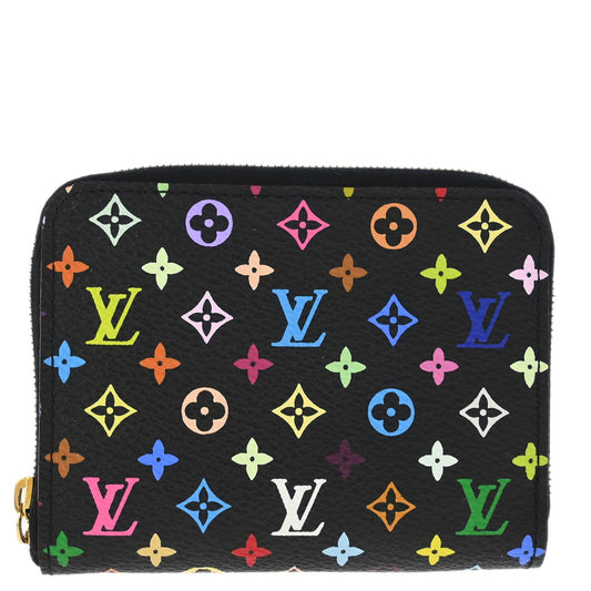 Louis Vuitton 2011 Black Multicolor Zippy Coin Purse Wallet M93740