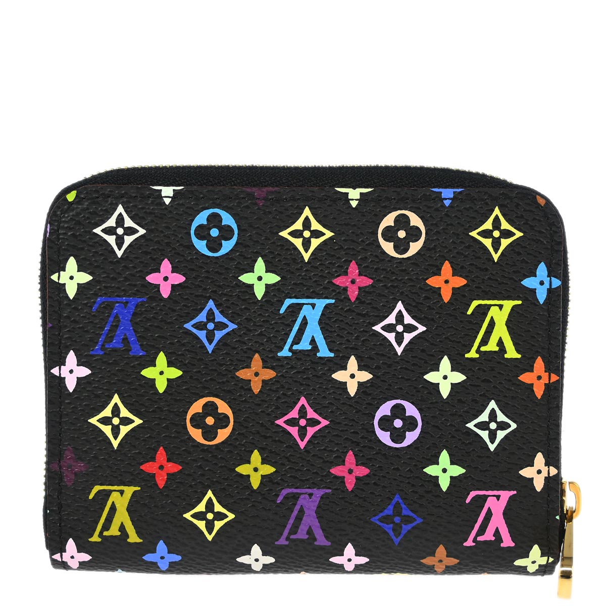 Louis Vuitton 2011 Black Multicolor Zippy Coin Purse Wallet M93740