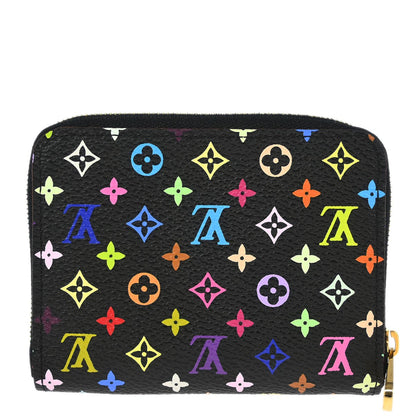 Louis Vuitton 2011 Black Multicolor Zippy Coin Purse Wallet M93740