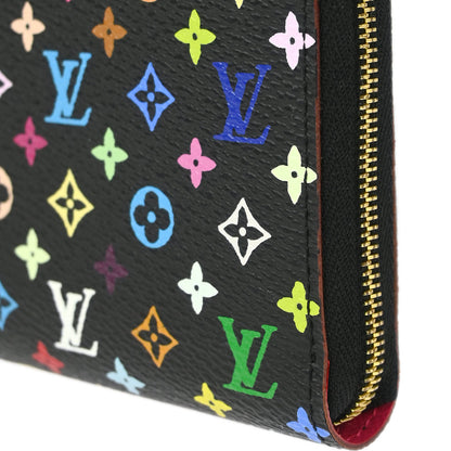 Louis Vuitton 2011 Black Multicolor Zippy Coin Purse Wallet M93740