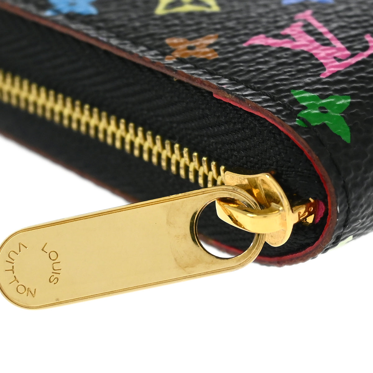 Louis Vuitton 2011 Black Multicolor Zippy Coin Purse Wallet M93740