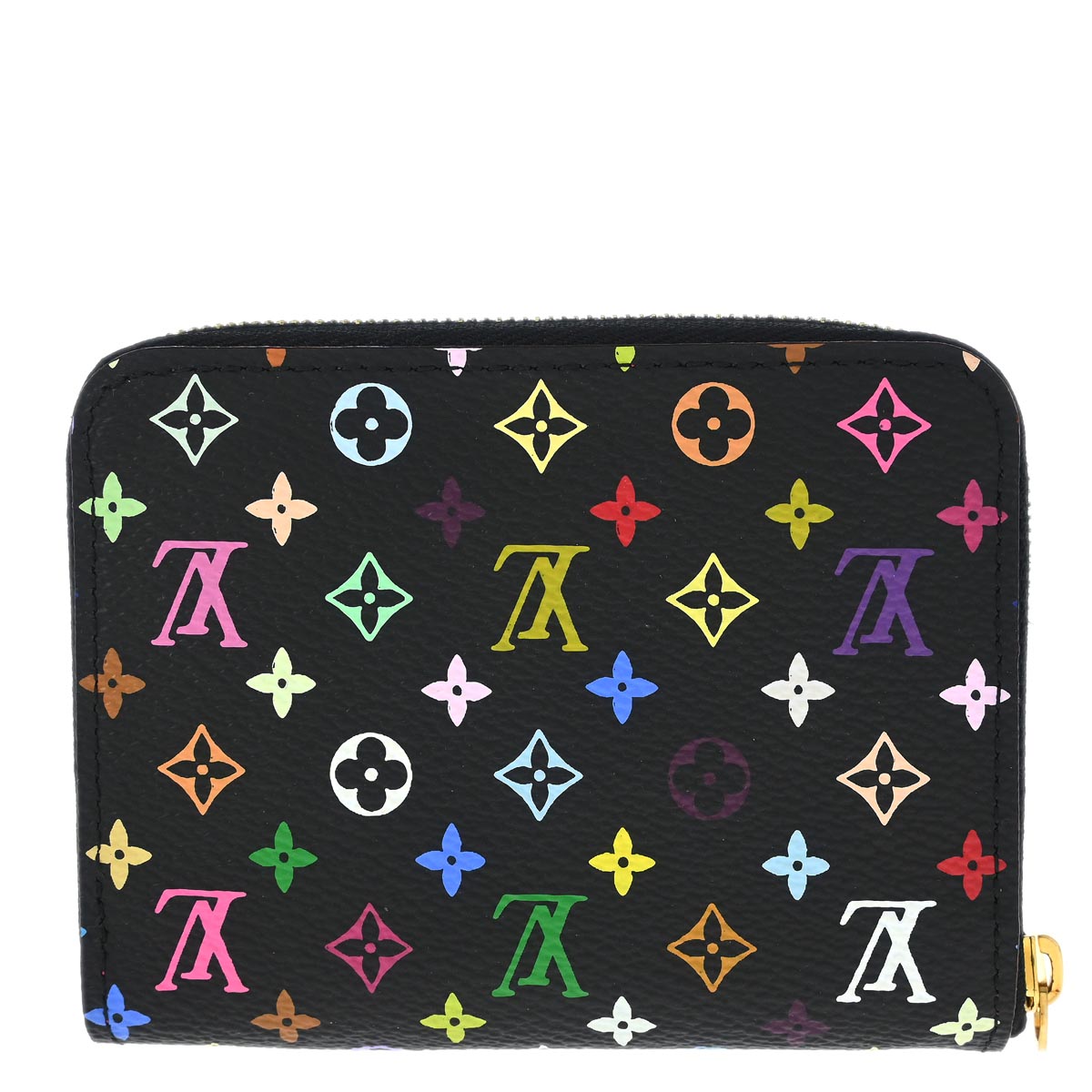 Louis Vuitton 2012 Black Multicolor Zippy Coin Purse Wallet M93740