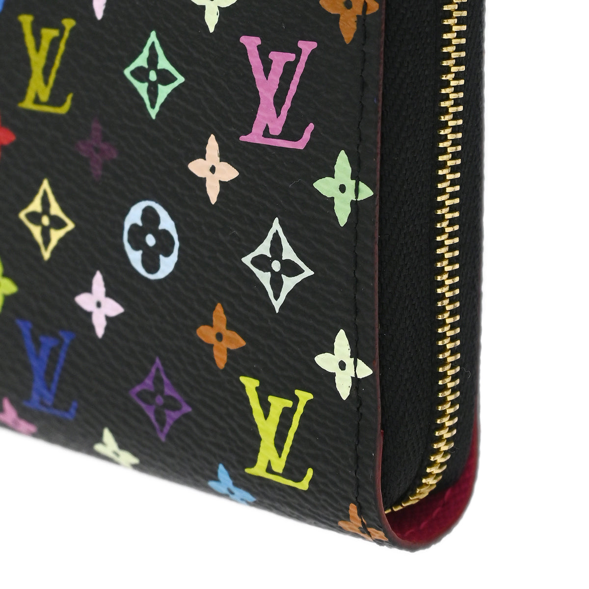 Louis Vuitton 2012 Black Multicolor Zippy Coin Purse Wallet M93740