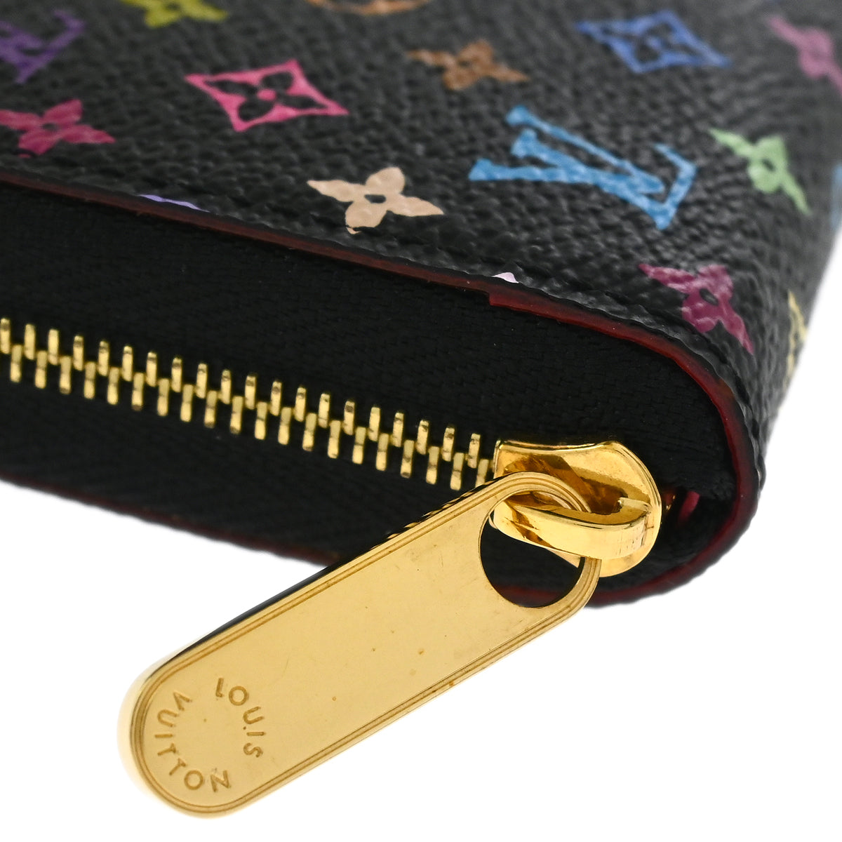Louis Vuitton 2012 Black Multicolor Zippy Coin Purse Wallet M93740