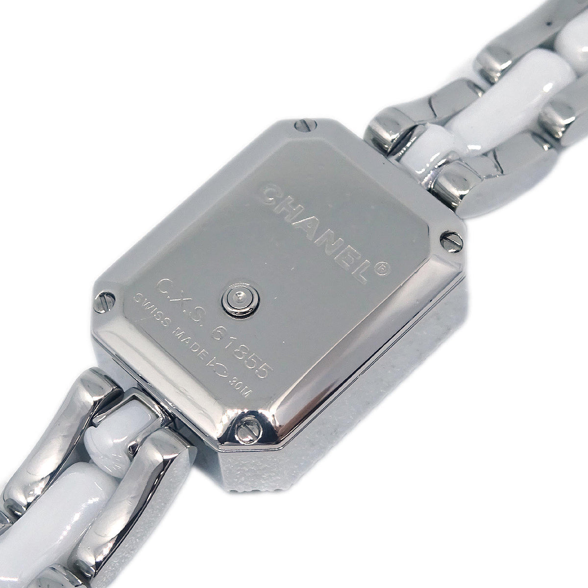 Chanel Premiere H2132 Quartz Watch Ceramic SS Diamond