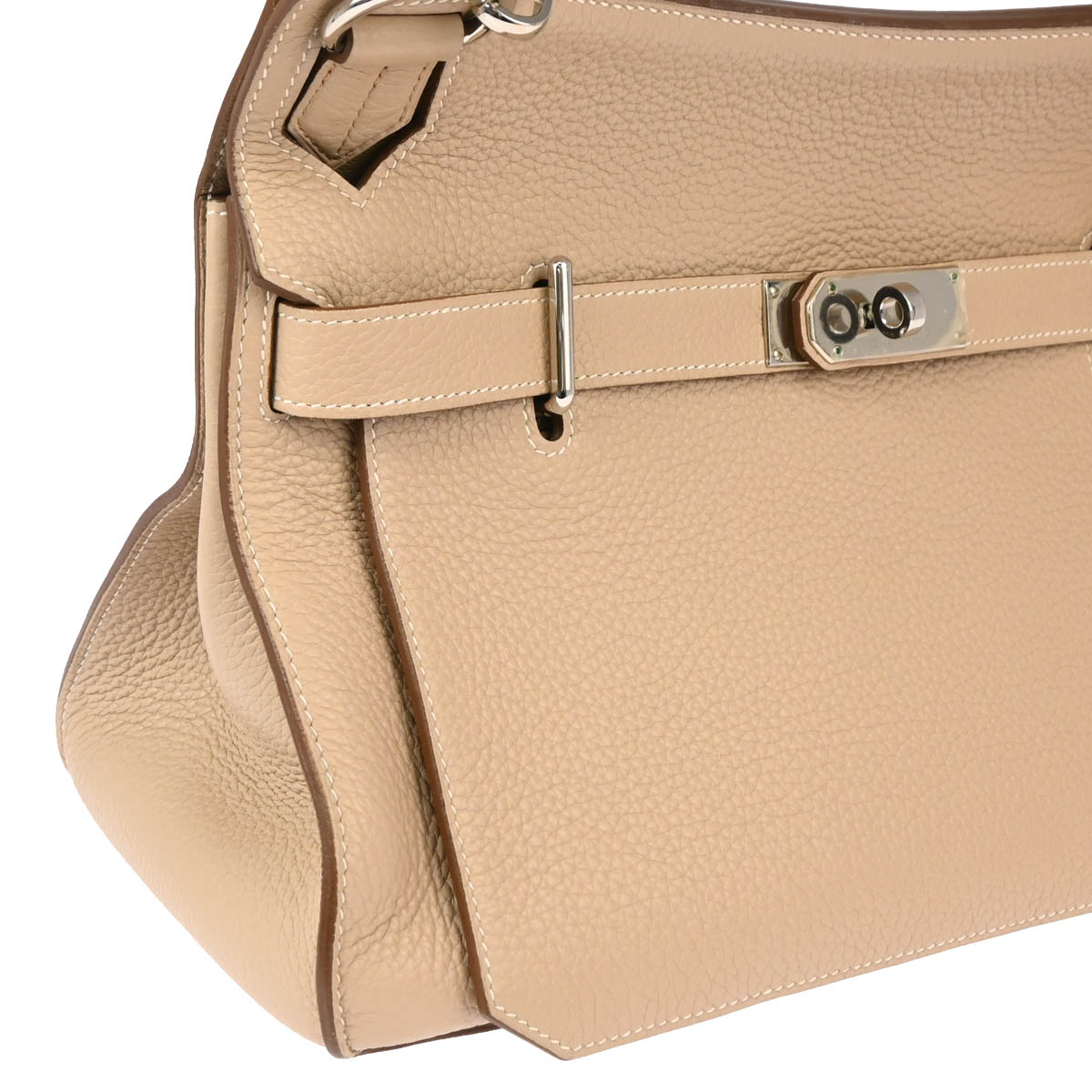 Hermes 2013 Argile Taurillon Clemence Jypsiere 34 Shoulder Bag