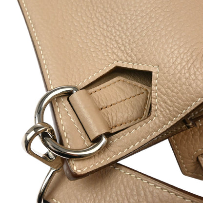 Hermes 2013 Argile Taurillon Clemence Jypsiere 34 Shoulder Bag