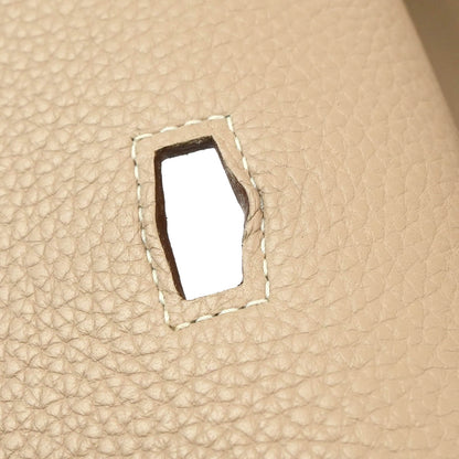 Hermes 2013 Argile Taurillon Clemence Jypsiere 34 Shoulder Bag