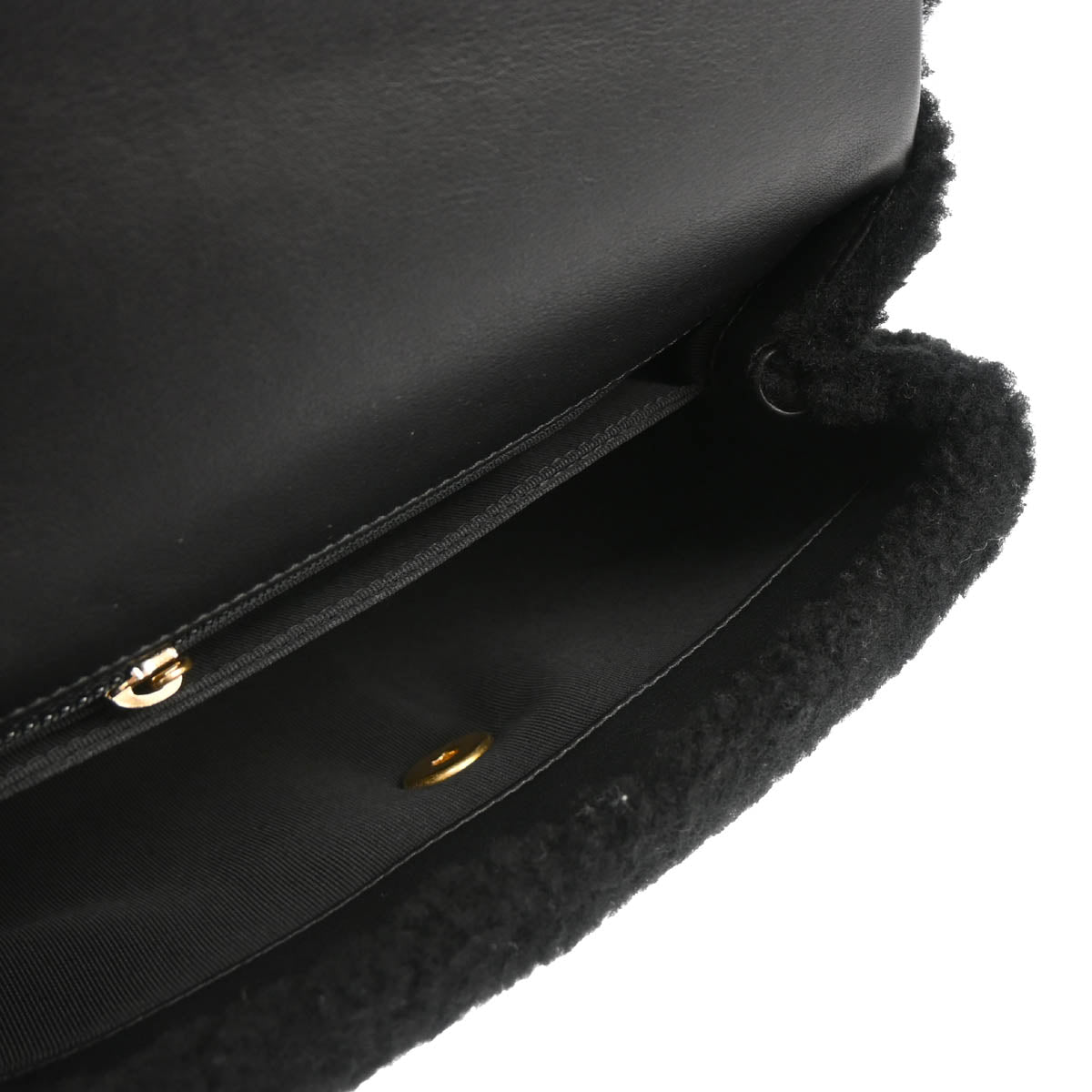 Chanel 2017 Black Mouton 2way Shoulder Handbag