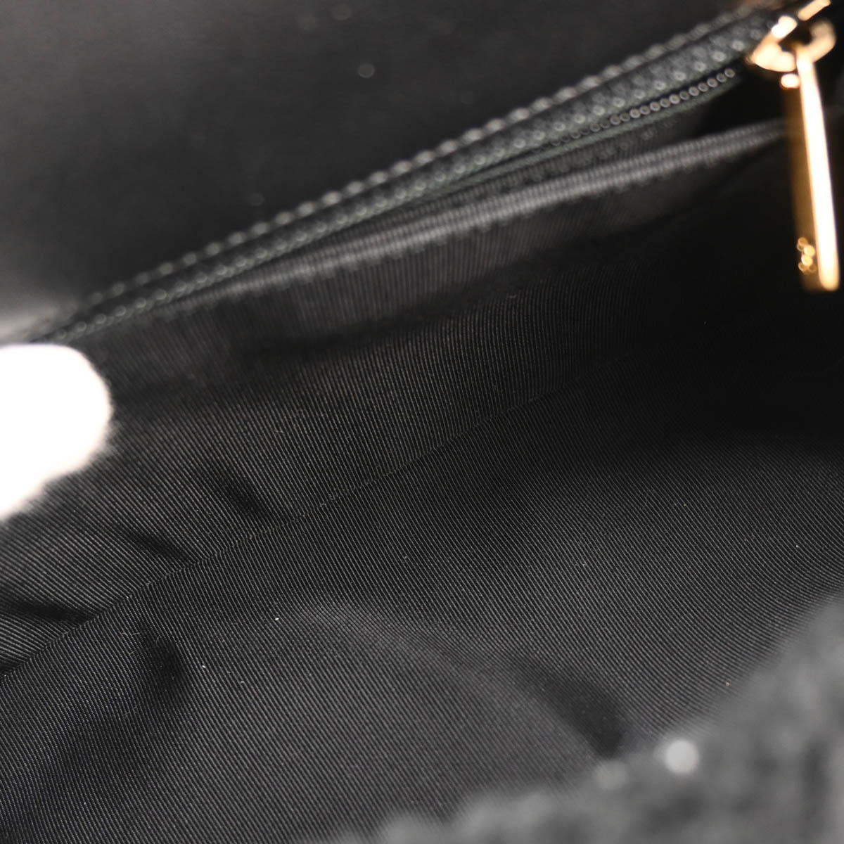 Chanel 2017 Black Mouton 2way Shoulder Handbag