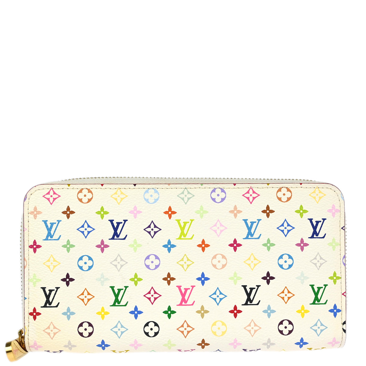 Louis Vuitton 2012 White Multicolor Zippy Wallet M60241