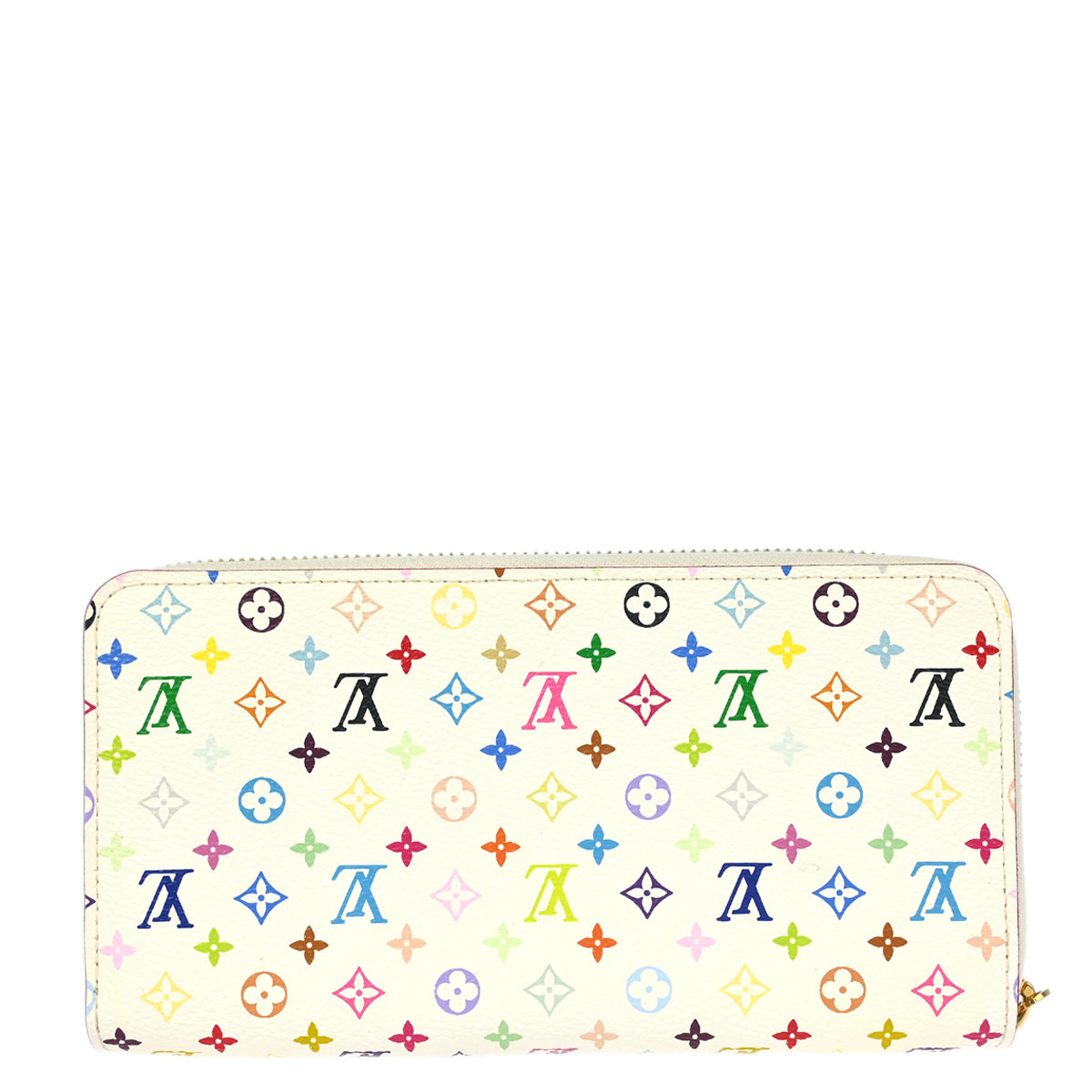 Louis Vuitton 2012 White Multicolor Zippy Wallet M60241