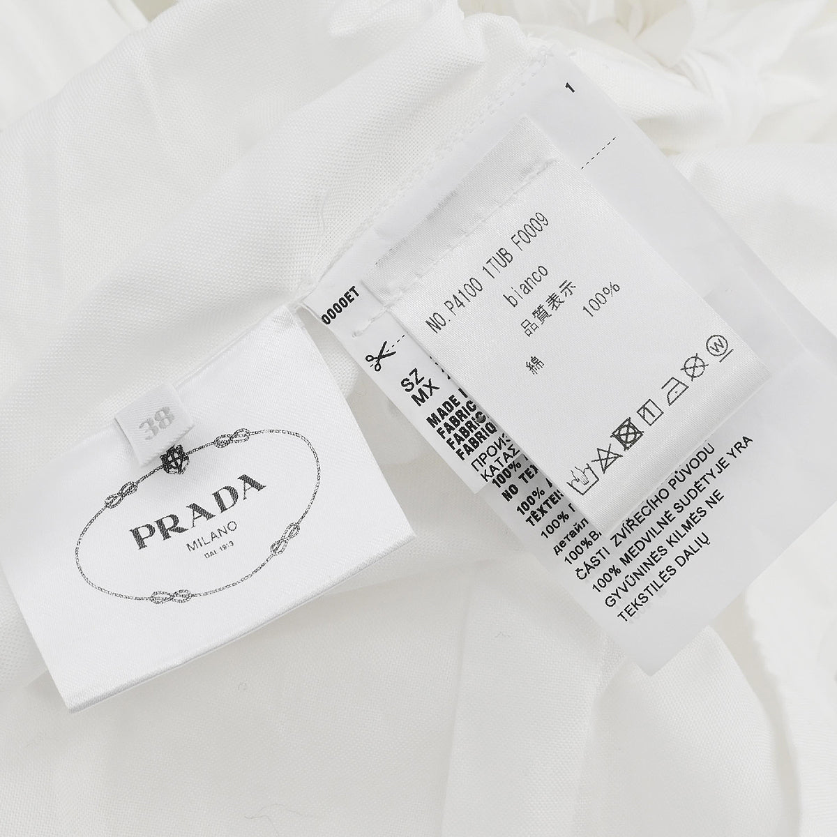 Prada 2018 Blouse Shirt White #38