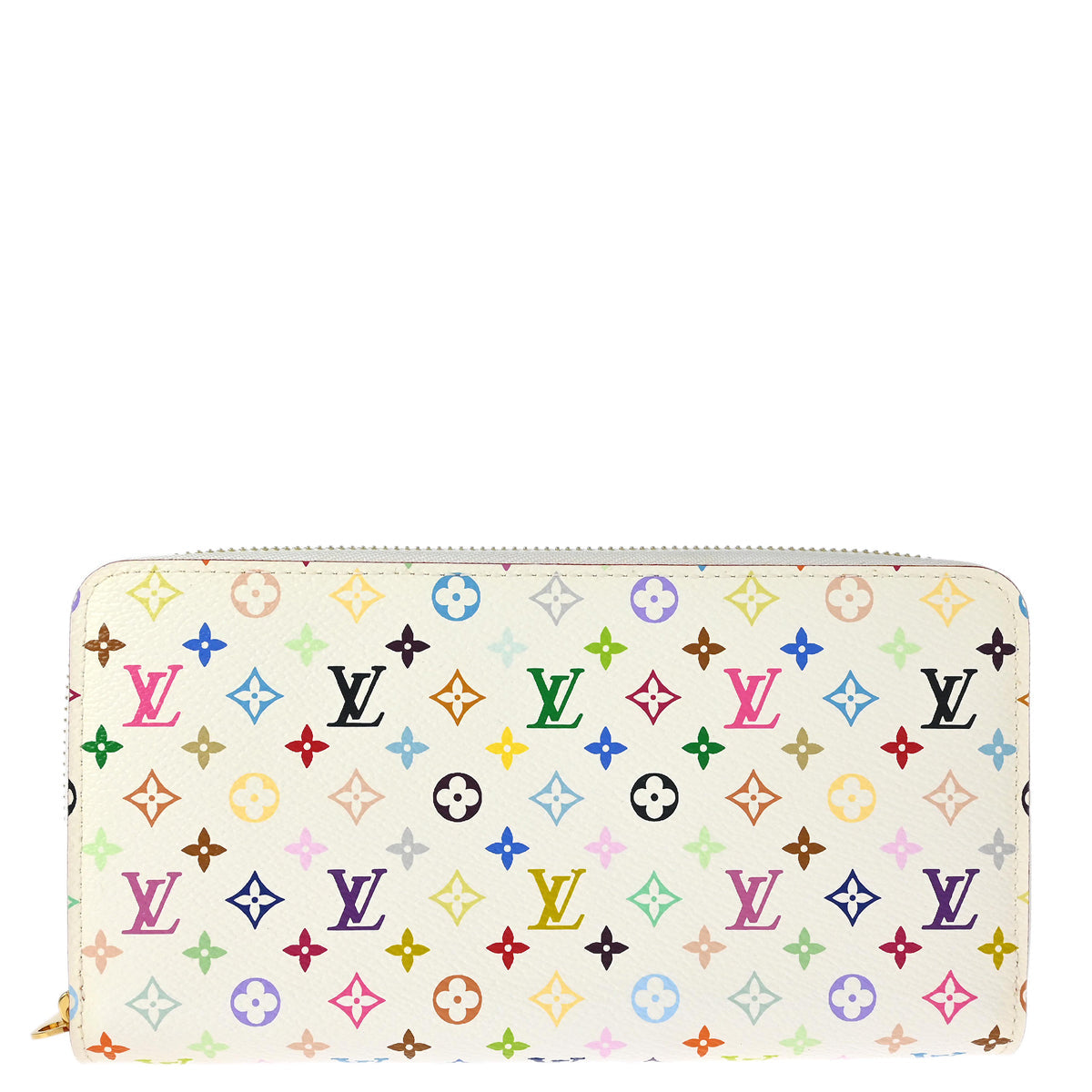 Louis Vuitton 2012 White Multicolor Zippy Wallet M60274