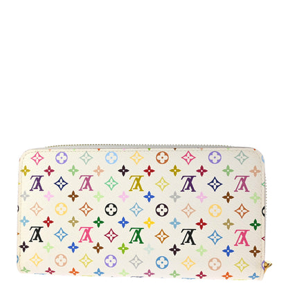 Louis Vuitton 2012 White Multicolor Zippy Wallet M60274