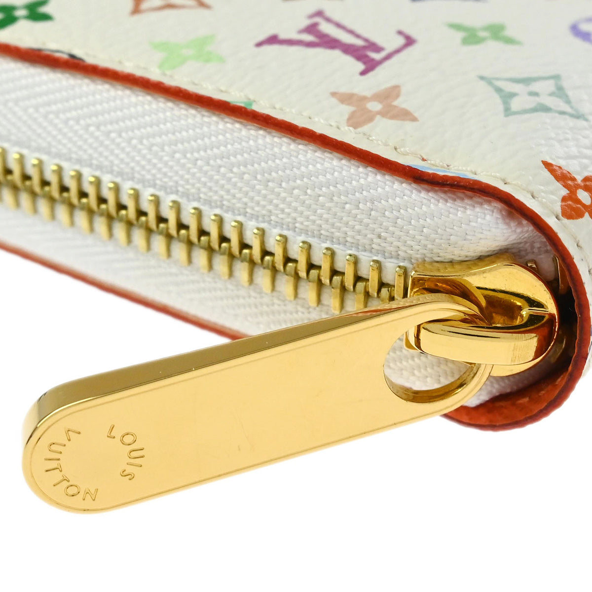 Louis Vuitton 2012 White Multicolor Zippy Wallet M60274