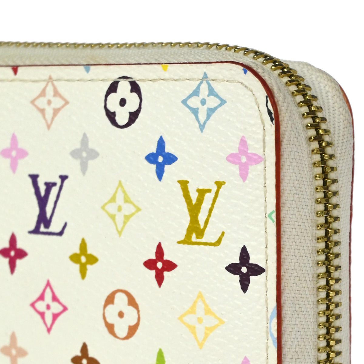 Louis Vuitton 2011 White Multicolor Zippy Wallet M60241
