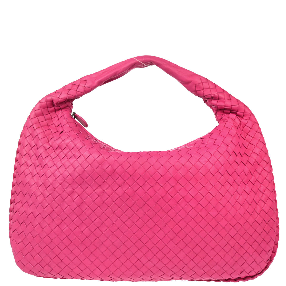 Bottega Veneta Pink Intrecciato Hobo Handbag