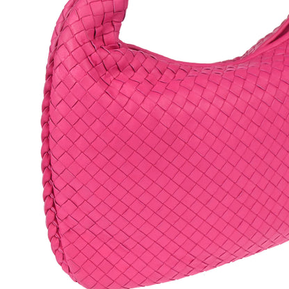 Bottega Veneta Pink Intrecciato Hobo Handbag