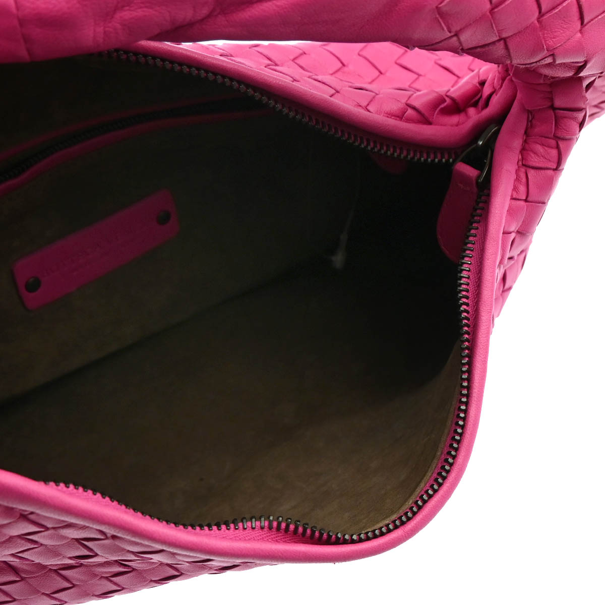 Bottega Veneta Pink Intrecciato Hobo Handbag