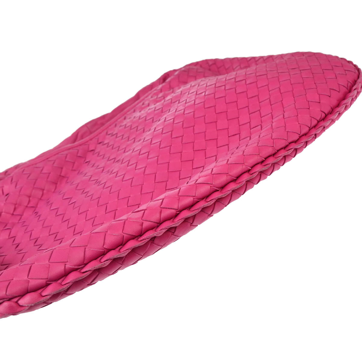 Bottega Veneta Pink Intrecciato Hobo Handbag