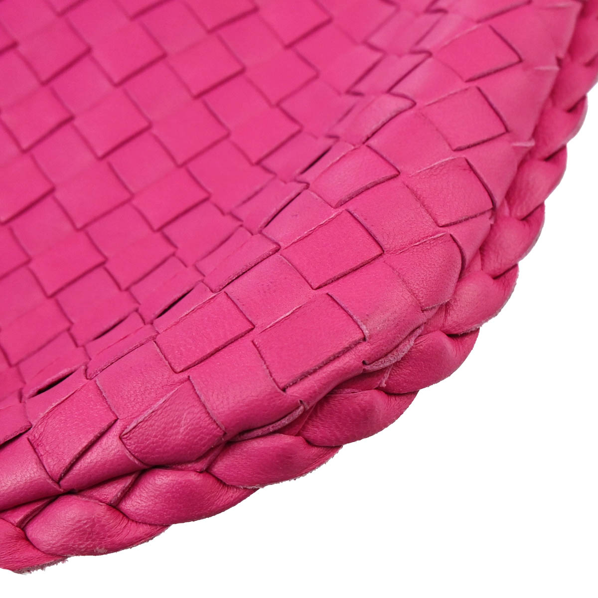 Bottega Veneta Pink Intrecciato Hobo Handbag