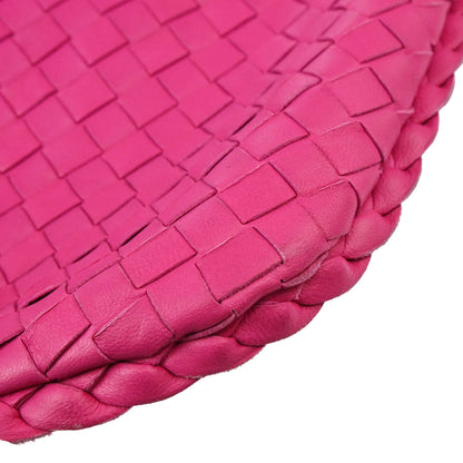Bottega Veneta Pink Intrecciato Hobo Handbag