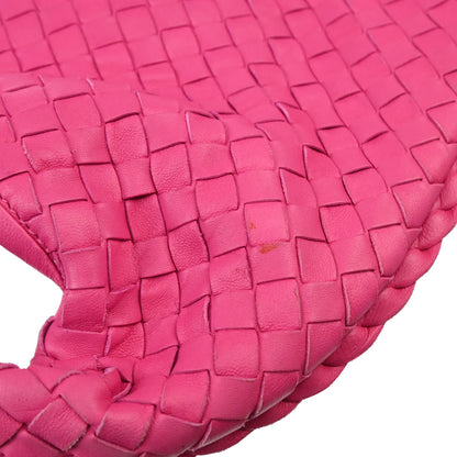 Bottega Veneta Pink Intrecciato Hobo Handbag