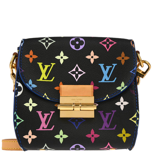 Louis Vuitton 2017 Black Multicolor Heart Breaker Shoulder Bag M40659