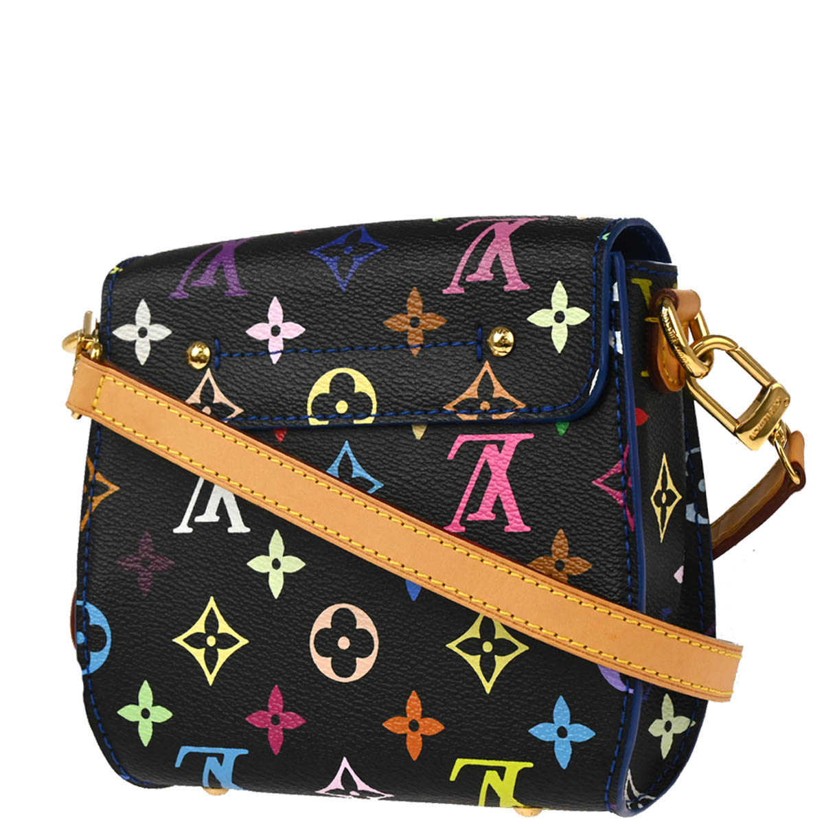 Louis Vuitton 2017 Black Multicolor Heart Breaker Shoulder Bag M40659