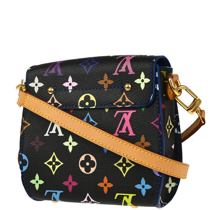 Louis Vuitton 2017 Black Multicolor Heart Breaker Shoulder Bag M40659