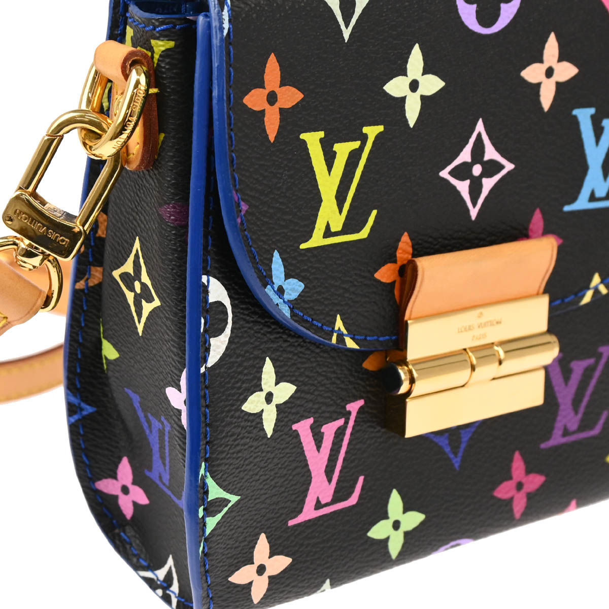 Louis Vuitton 2017 Black Multicolor Heart Breaker Shoulder Bag M40659