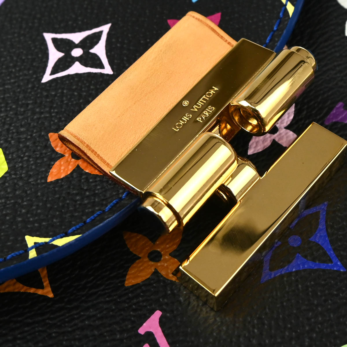 Louis Vuitton 2017 Black Multicolor Heart Breaker Shoulder Bag M40659